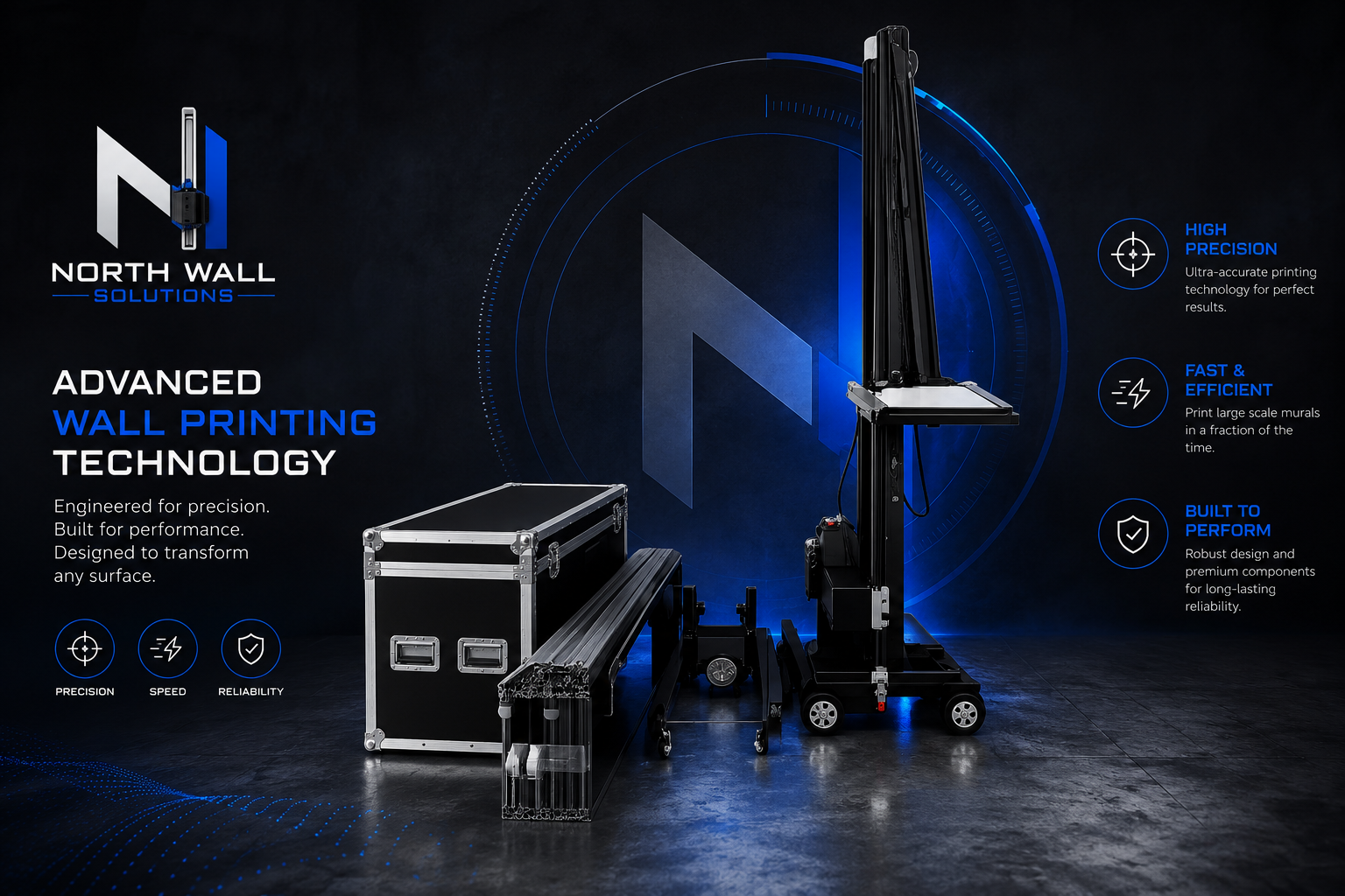 North Wall Solutions vertical wall printing technology